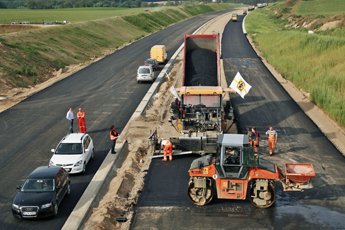 Autobahnbau ,Reportage A14 ,