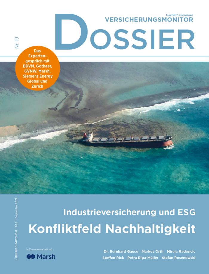 Versicherungsmonitor Dossier Nr. 19 Industrieversicherung und ESG - Konflikt und Nachhaltigkeit
