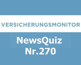 Versicherungsmonitor VMNewsQuiz Versicherungsquiz 270