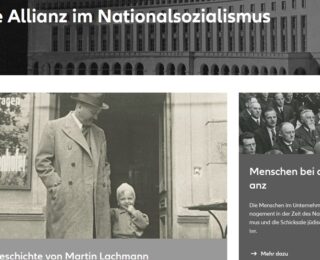 Allianz Webseite zum Nationalsozialismus
