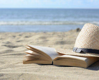 Beitragsbild Buchreihe Buch Hut Strand