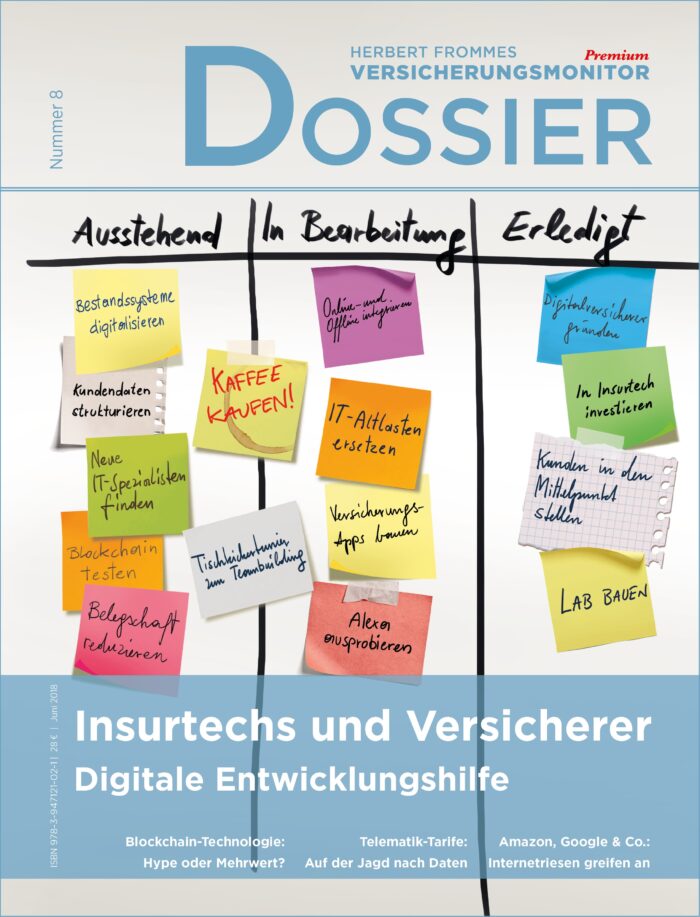 Versicherungsmonitor Dossier Nr. 8 Insurtechs und Versicherer - Digitale Entwicklungshilfe