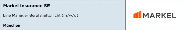Markel, Territory Manager, Business Development Underwriter Vermögensschadenhaftpflicht, Muenchen, stellenanzeige